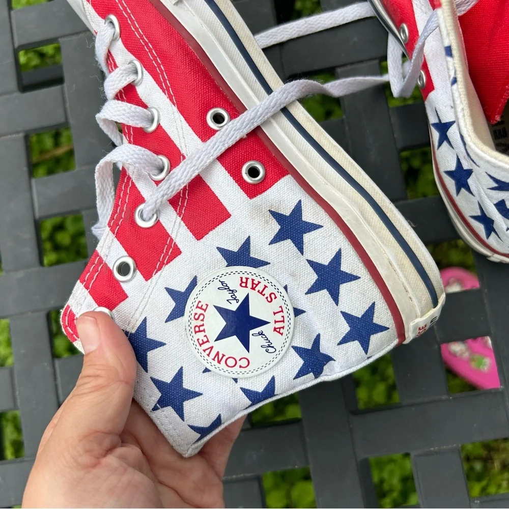 Converse Junior Chuck Taylor‎ All Stars & Stripes High Top American Flag size 2